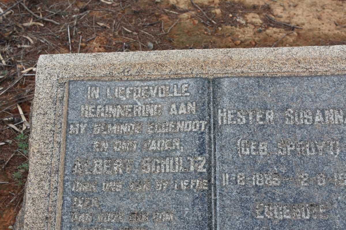SCHOLTZ Albert &amp; Hester SPRUYT 1885-19?