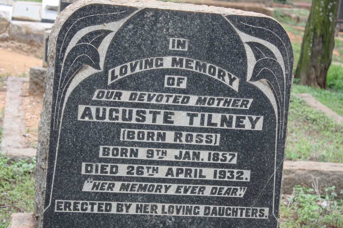 TILNEY Auguste nee ROSS 1857-1932