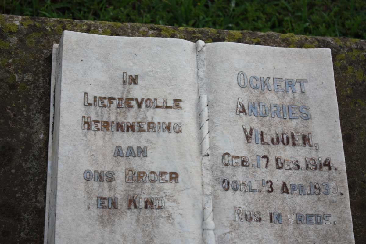 VILJOEN Ockert Andries 1914-1939