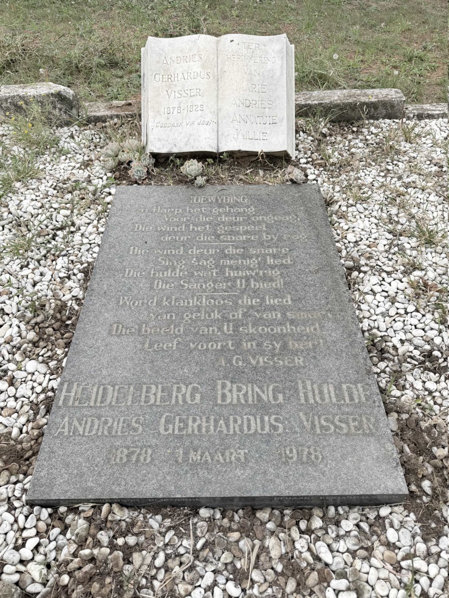 VISSER Andries Gerhardus 1878-1929 & Lettie CONRADIE 1889-1920