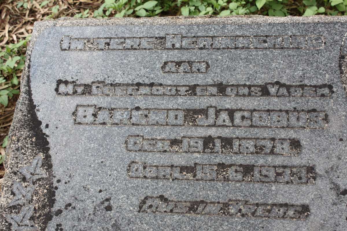 VILJOEN Barend Jacobus 1878-1933