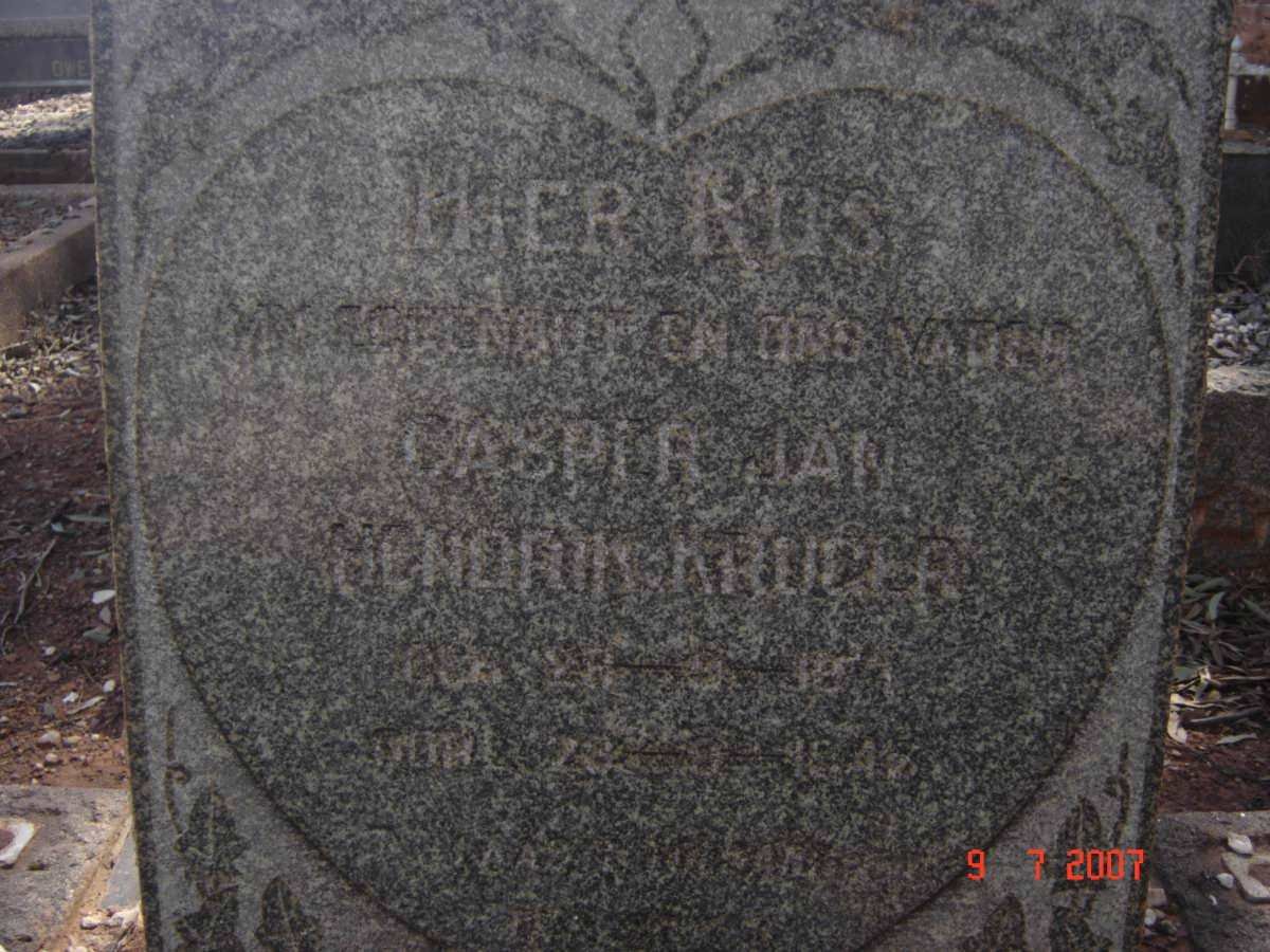 KRUGER Casper Jan Hendrik 187?-1945