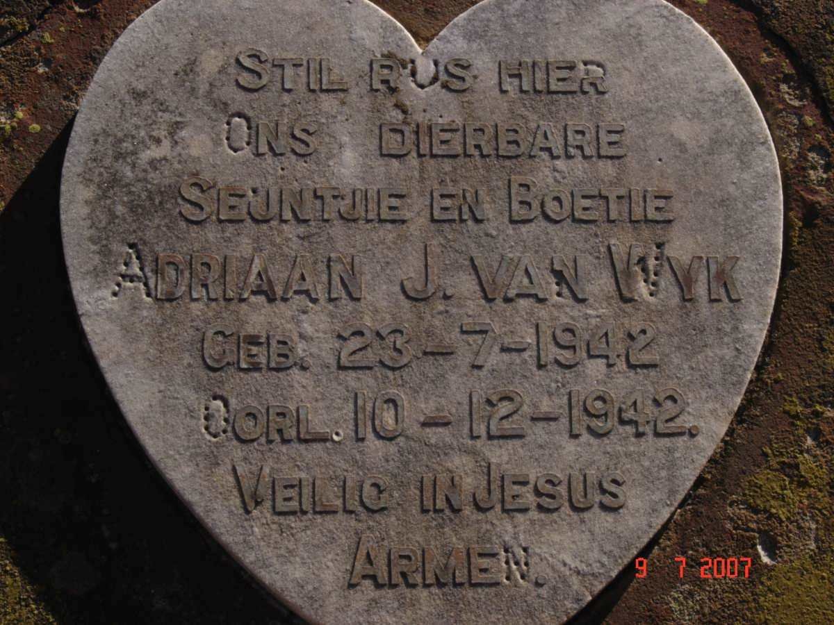 WYK Adriaan J., van 1942-1942