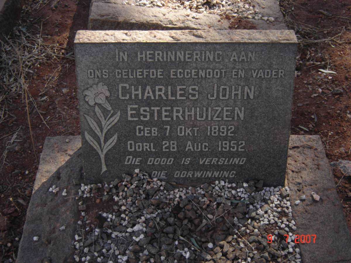 ESTERHUIZEN Charles John 1892-1952