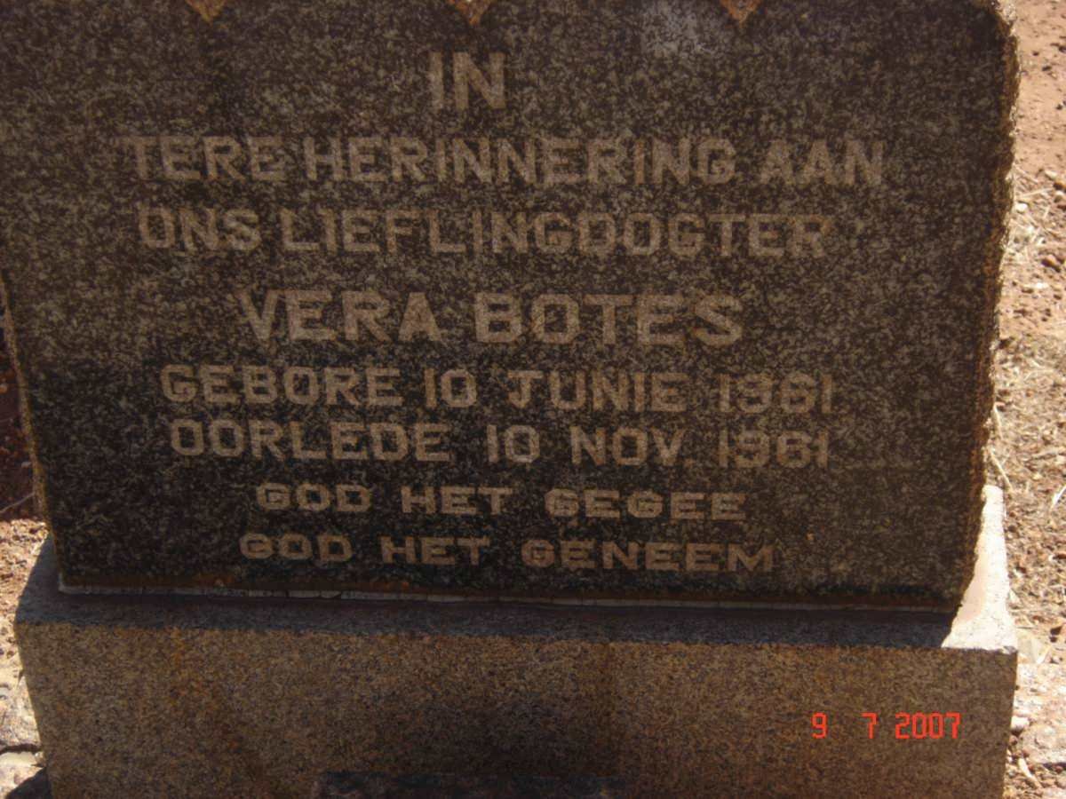 BOTES Vera 1961-1961