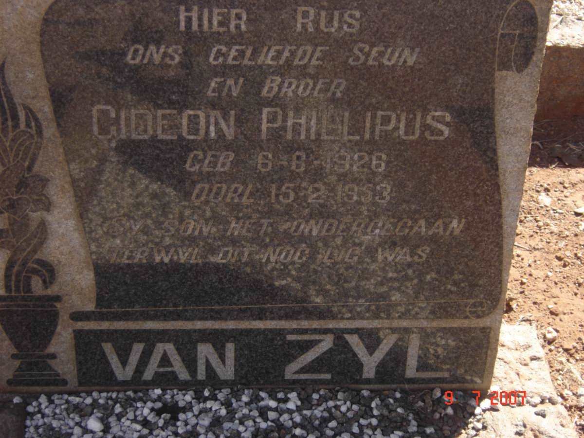 ZYL Gideon Phillipus, van 1926-1953