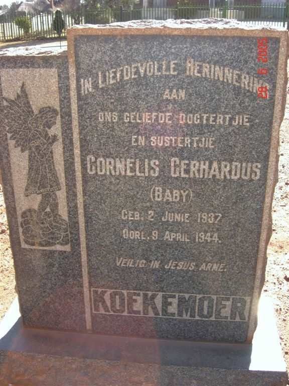 KOEKEMOER Cornelis Gerhardus 1937-1944