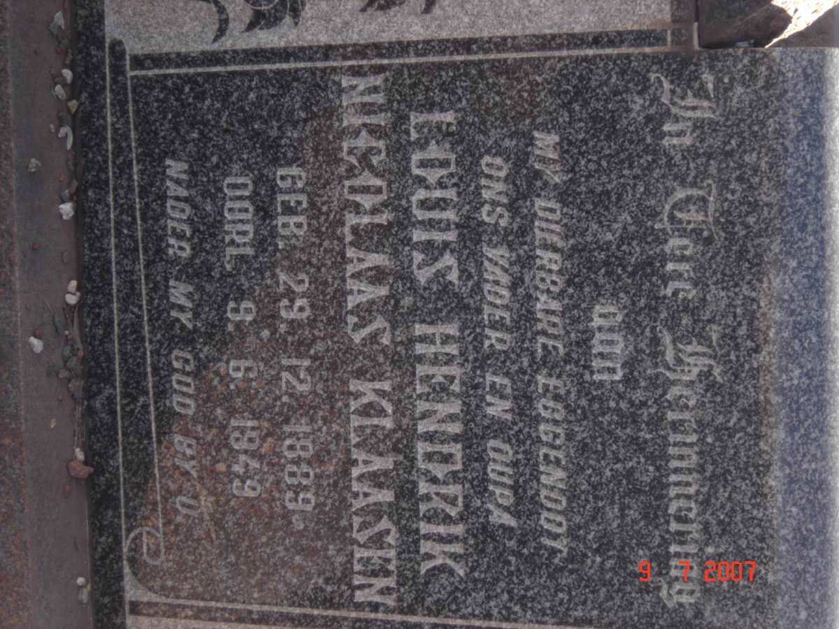 JORDAAN Louis Hendrik Nicolaas Klaasen 1889-1949