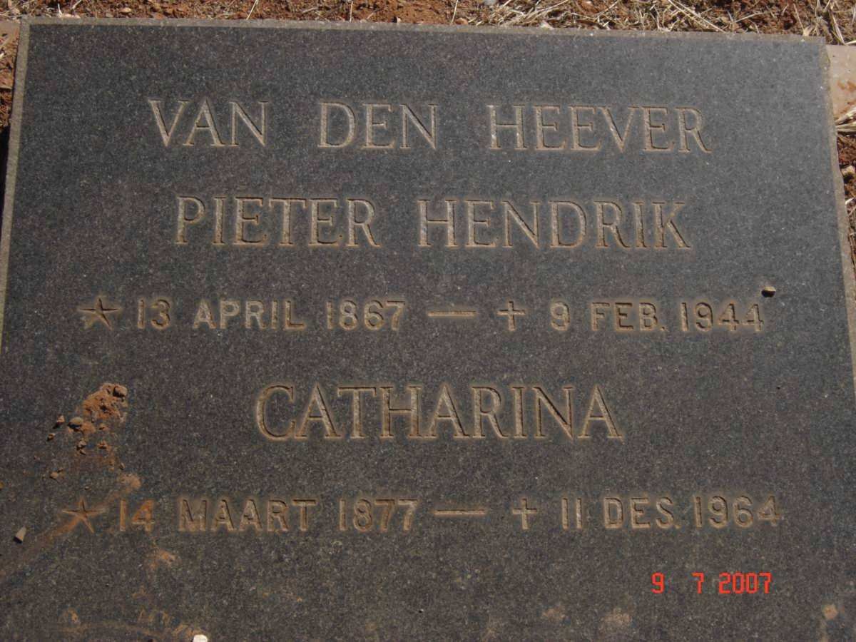 HEEVER Pieter Hendrik, van den 1867-1944 &amp; Catharina DU TOIT 1877-1964