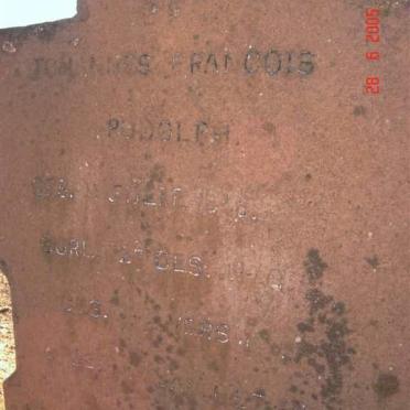 RUDOLPH Johannes Francois 1866-19??