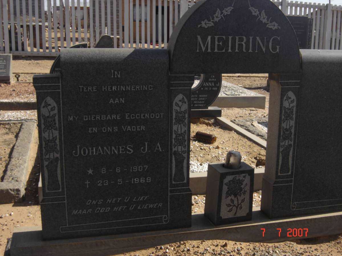 MEIRING Johannes J.A. 1907-1969