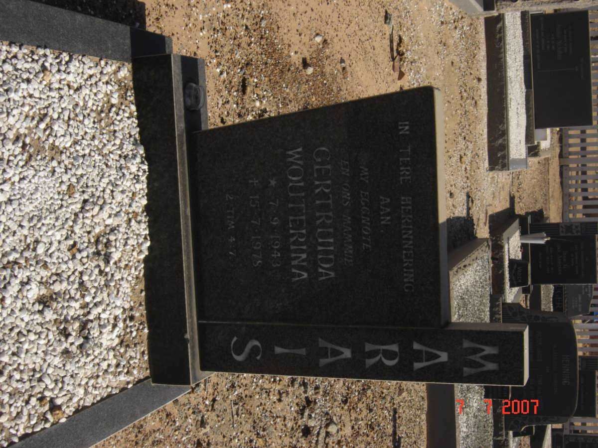 MARAIS Gertruida Wouterina 1943-1978