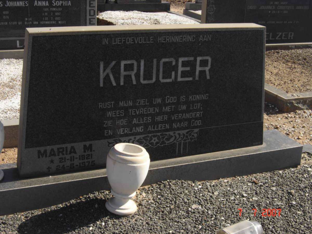 KRUGER Maria M. 1921-1975