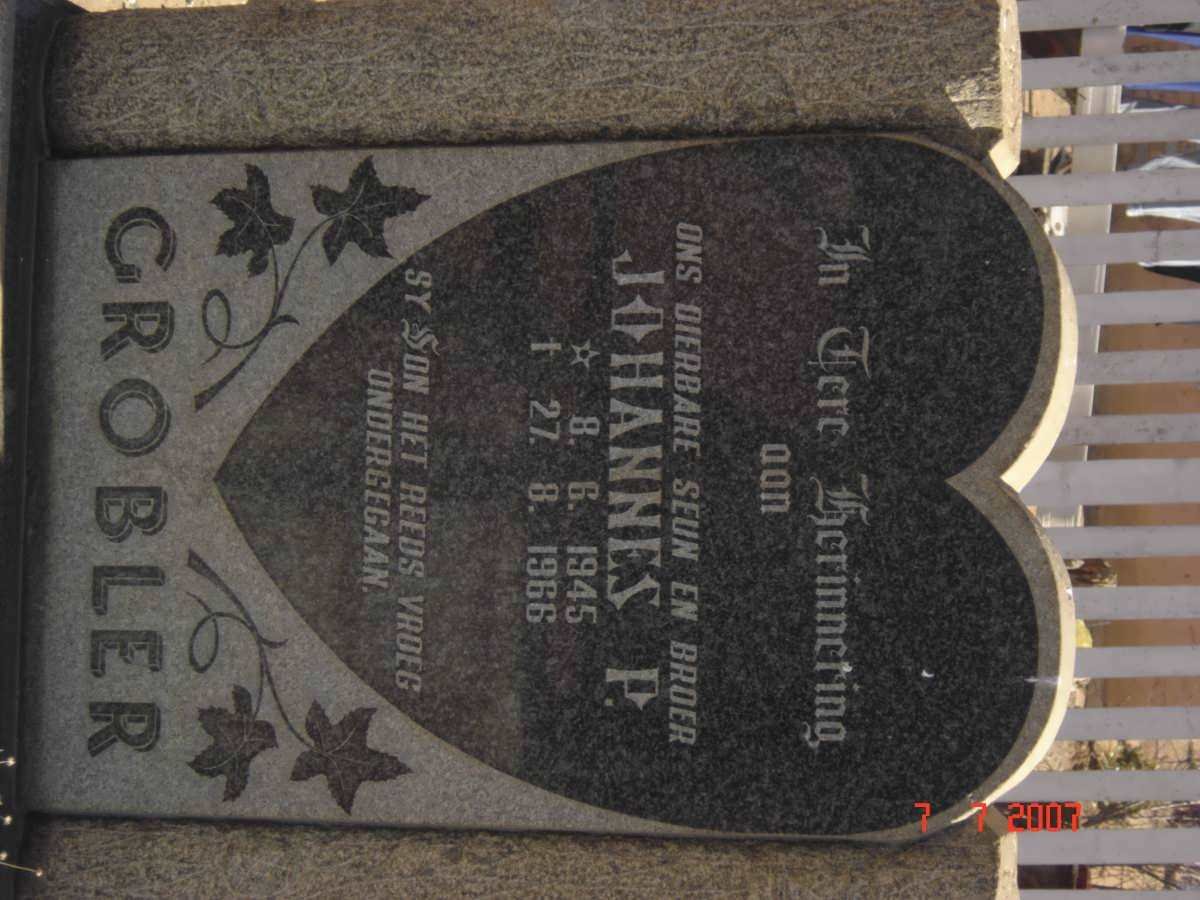 GROBLER Johannes P. 1945-1966