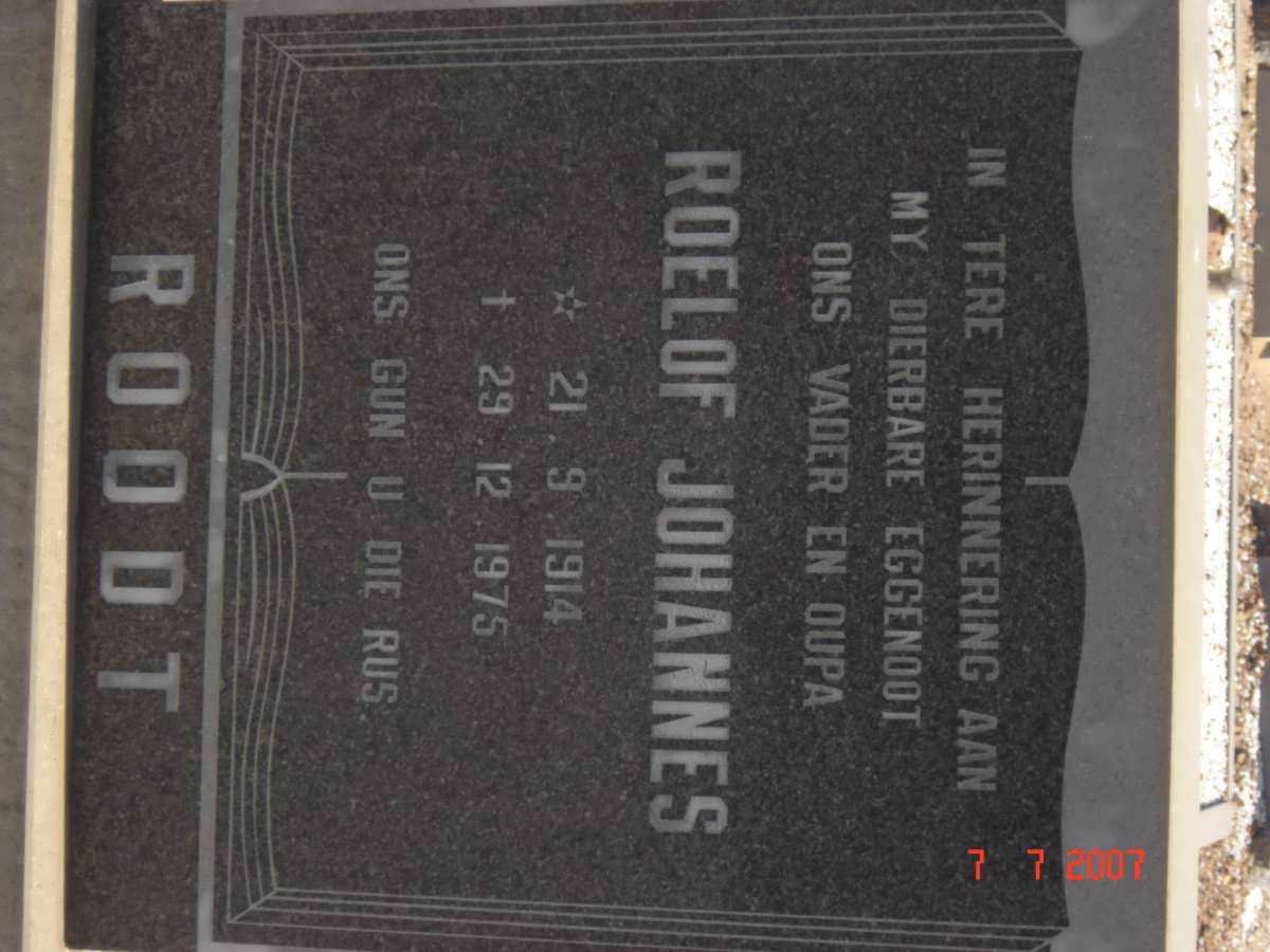 ROODT Roelof Johannes 1914-1975