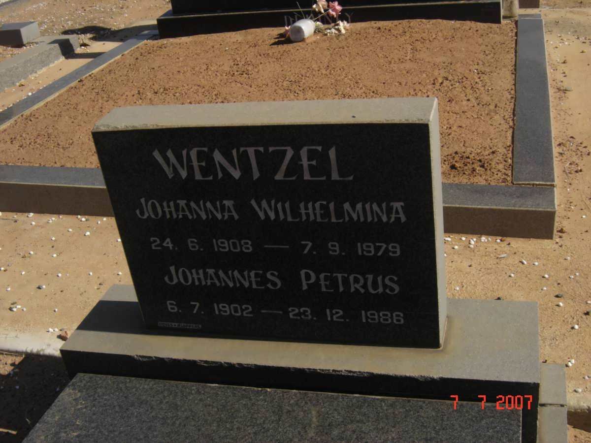WENTZEL Johannes Petrus 1902-1986 &amp; Johanna Wilhelmina 1908-1979