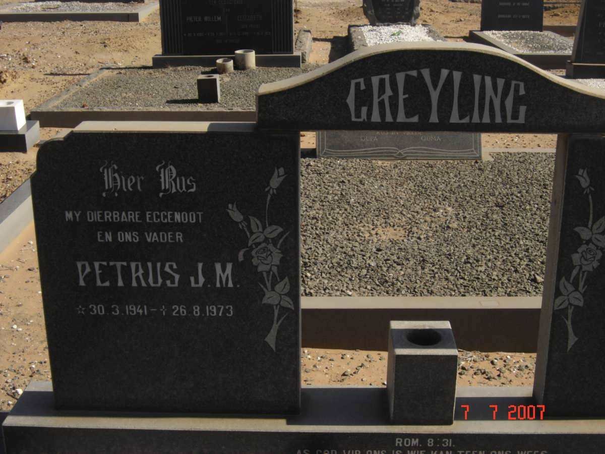GREYLING Petrus J.M. 1941-1973
