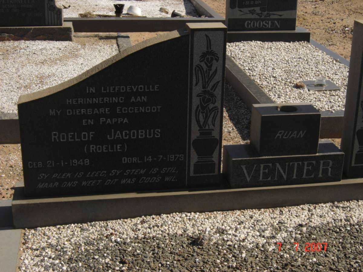 VENTER Roelof Jacobus 1948-1973