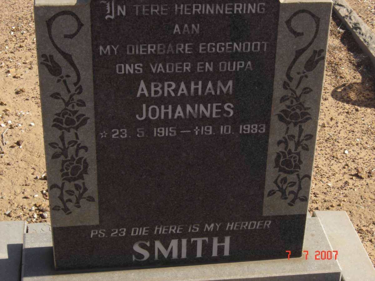 SMITH Abraham Johannes 1915-1983