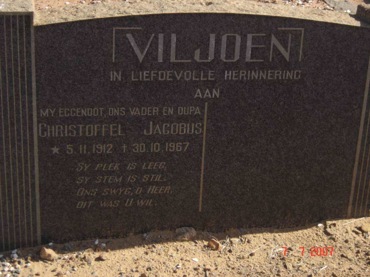 VILJOEN Christoffel Jacobus 1912-1967