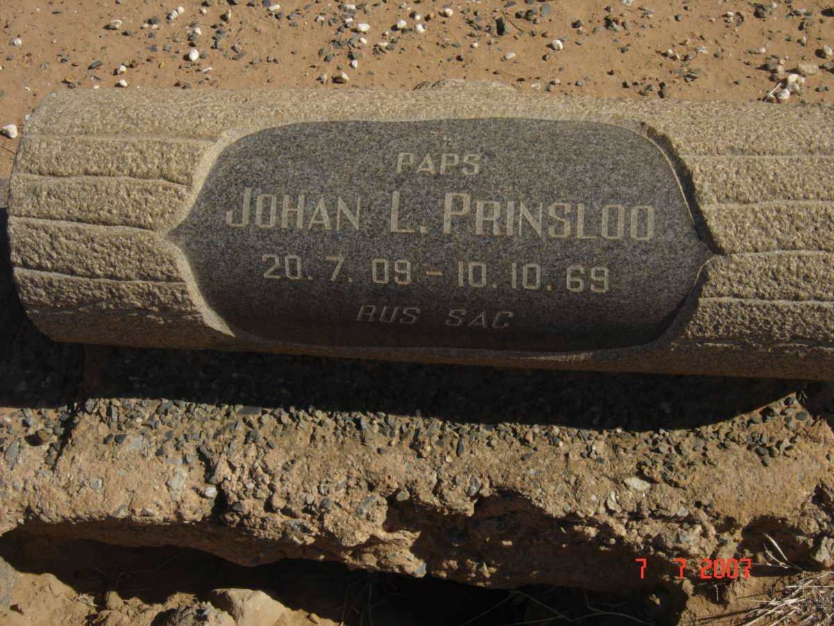 PRINSLOO Johan L. 1909-1969