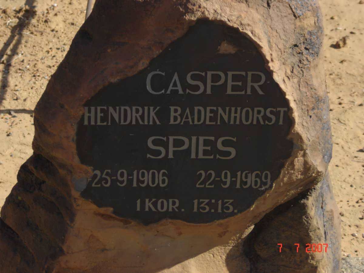 SPIES Casper Hendrik Badenhorst 1906-1969