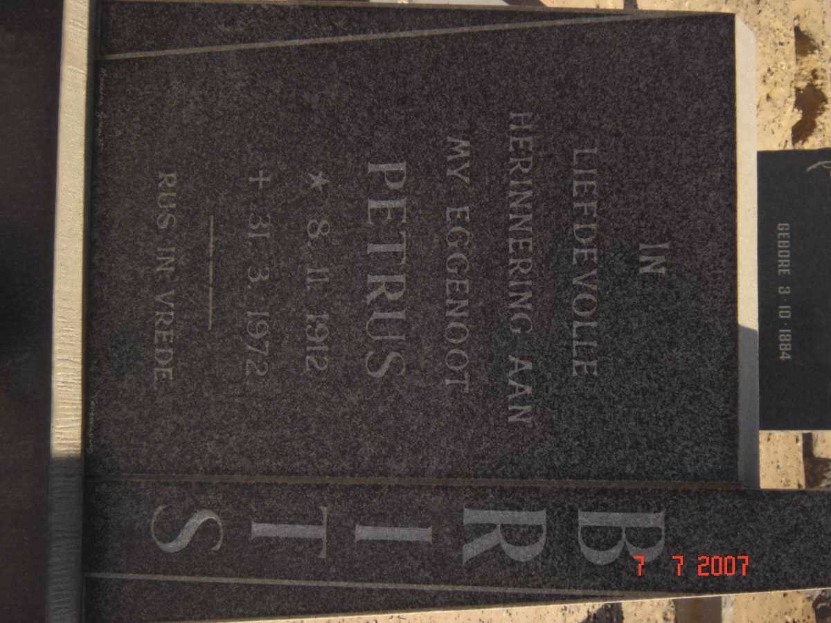 BRITS Petrus 1912-1972
