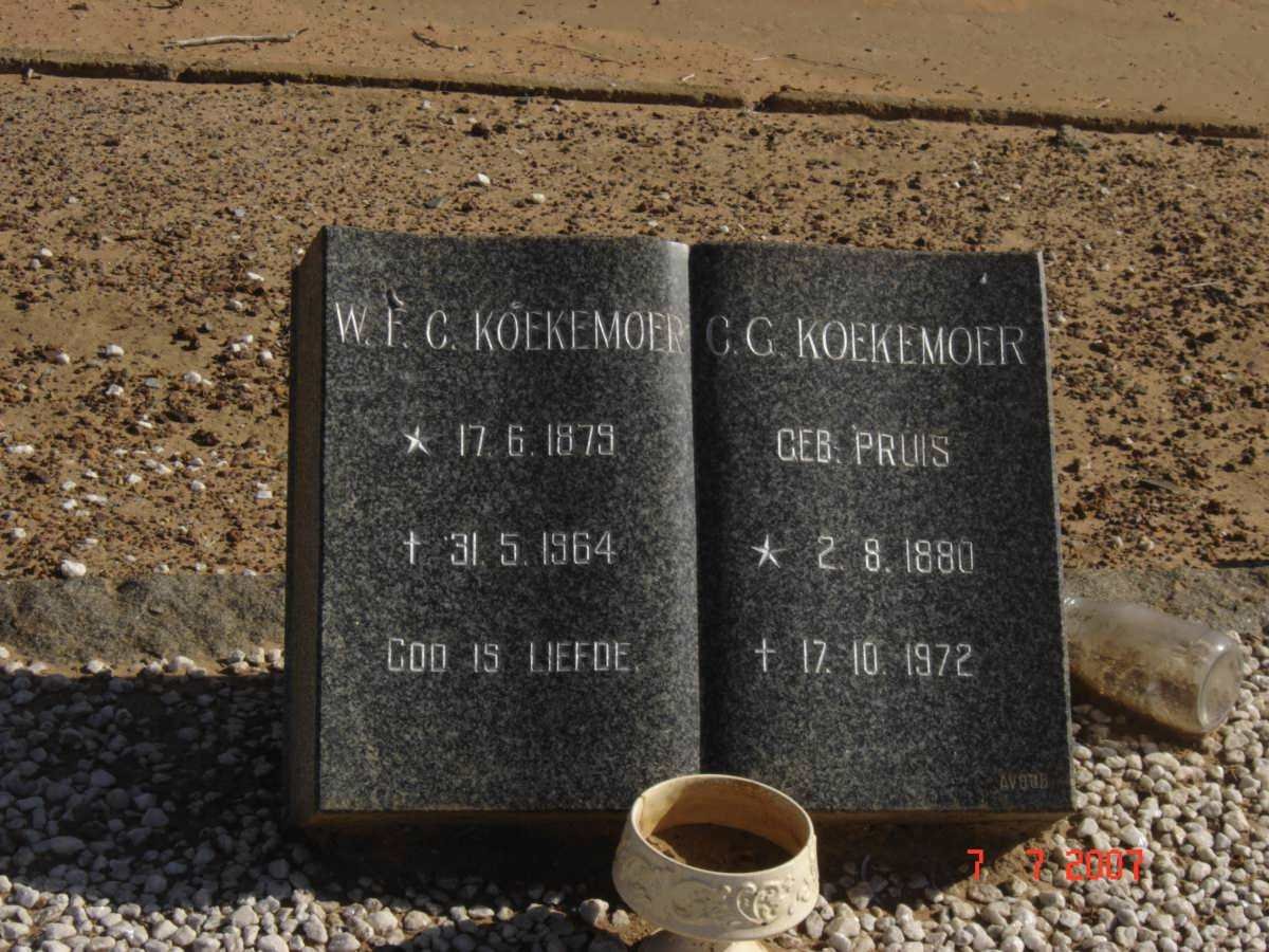 KOEKEMOER W.F.C. 1879-1964 &amp; C.G. PRUIS 1880-1972