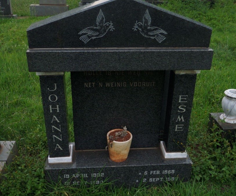 ? Johanna 1932-1990 :: ? Esme 1959-1990