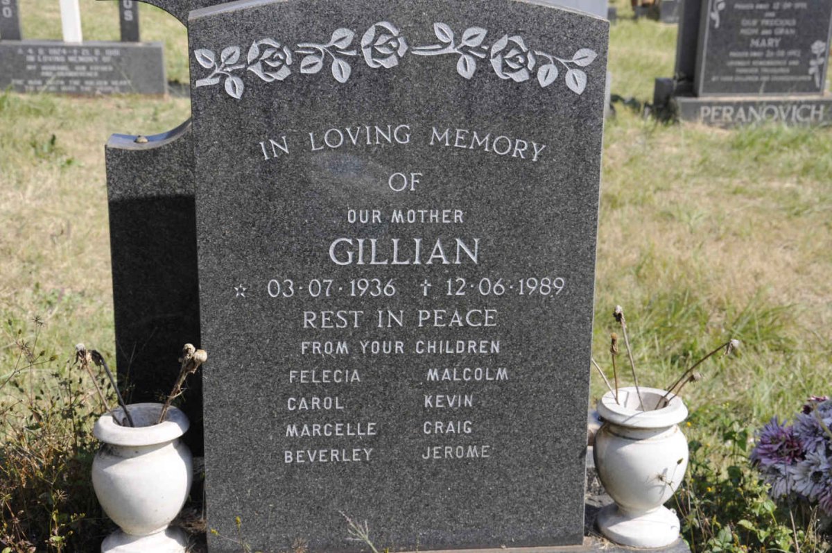 ? Gillian 1936-1989