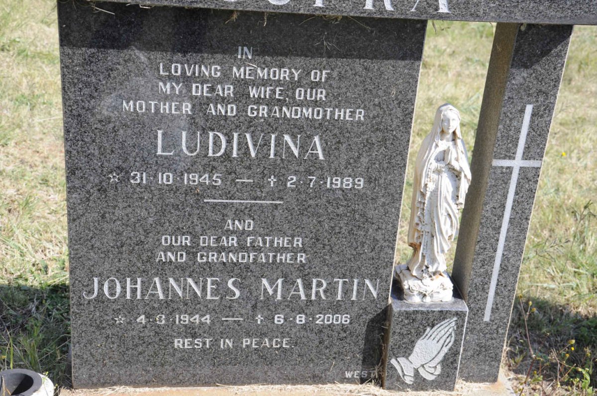 ? Johannes Martin 1944-2006 &amp; Ludivina 1945-1989