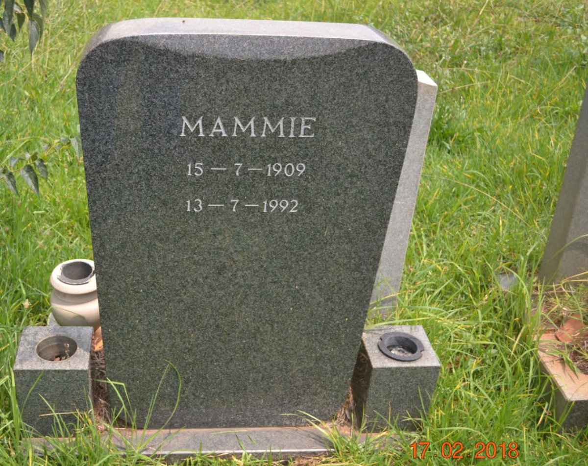 ? Mammie 1909-1992
