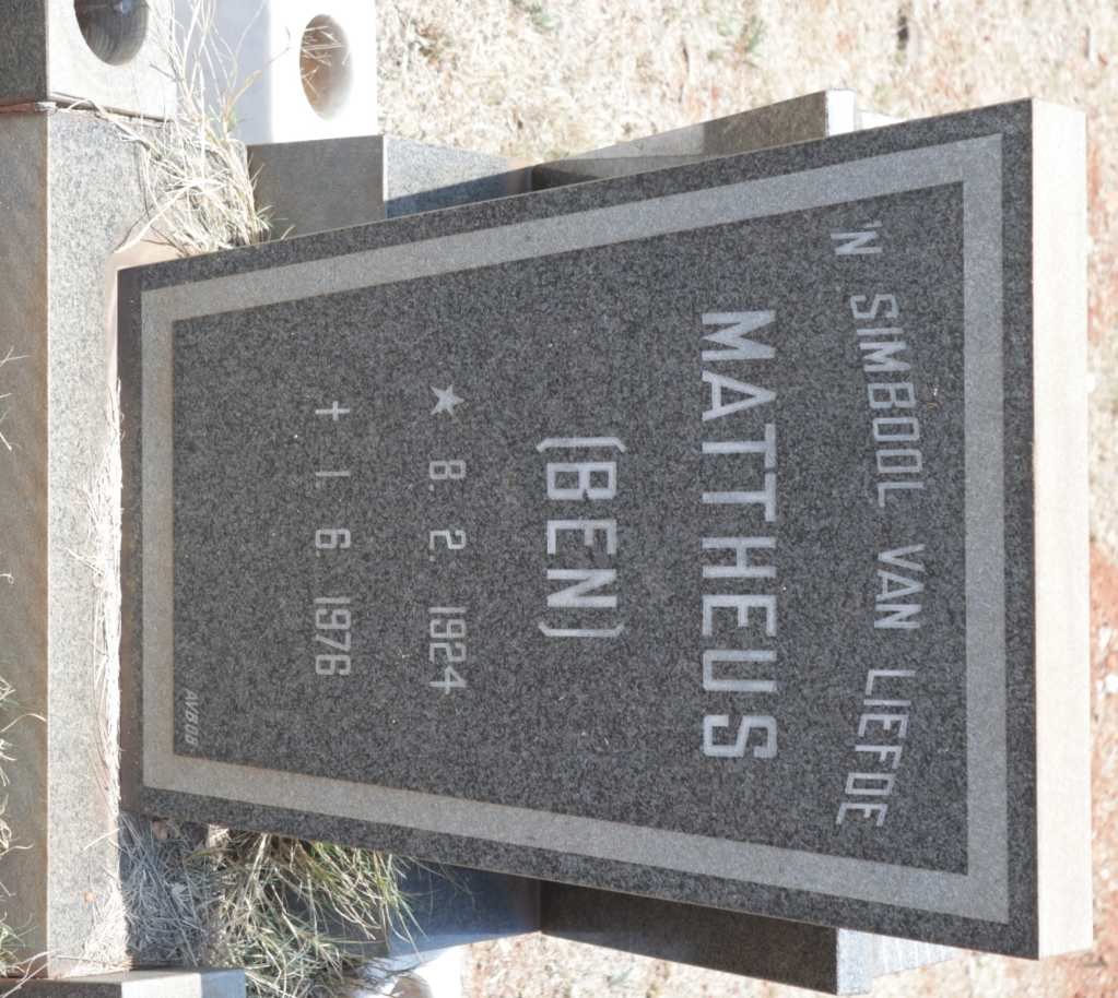 ? Mattheus 1924-1976