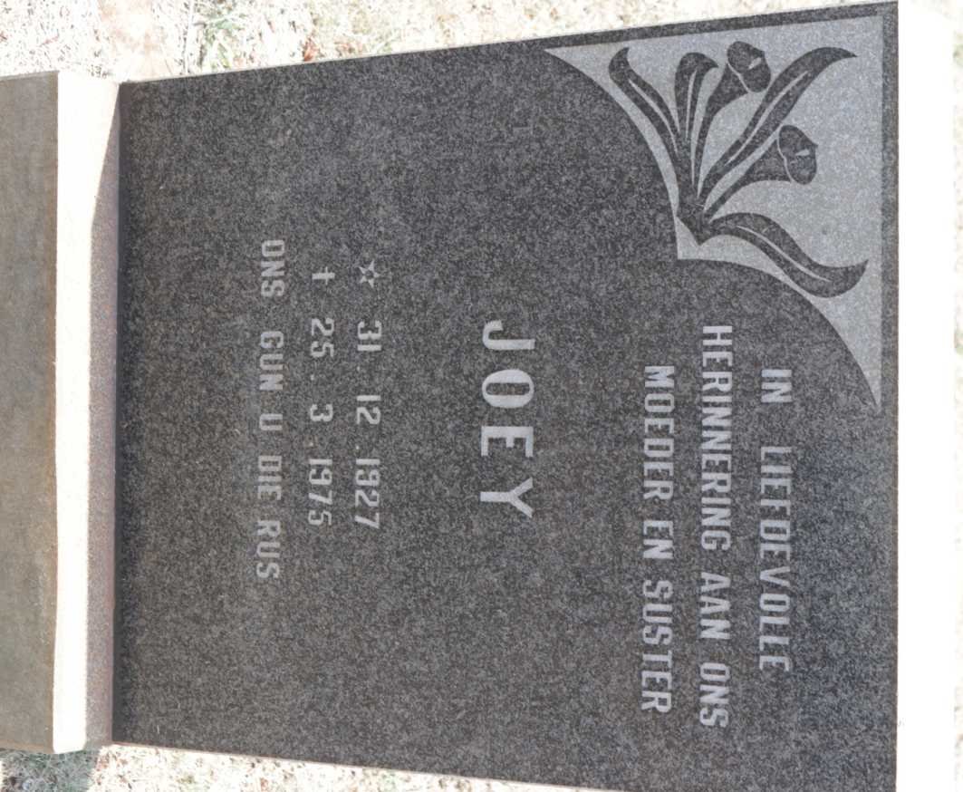 ? Joey 1927-1975