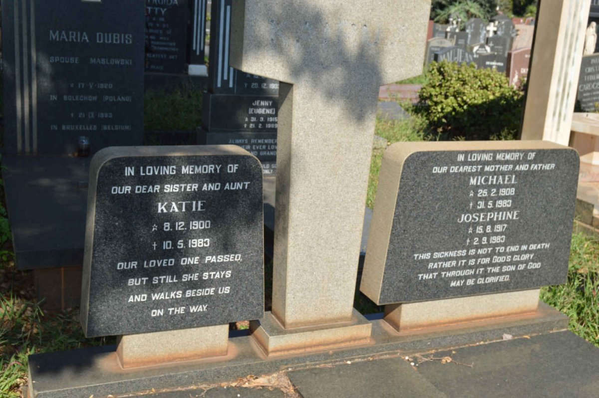 ? Katie 1900-1983 :: ? Michael 1908-1983 &amp; Josephine 1917-1983