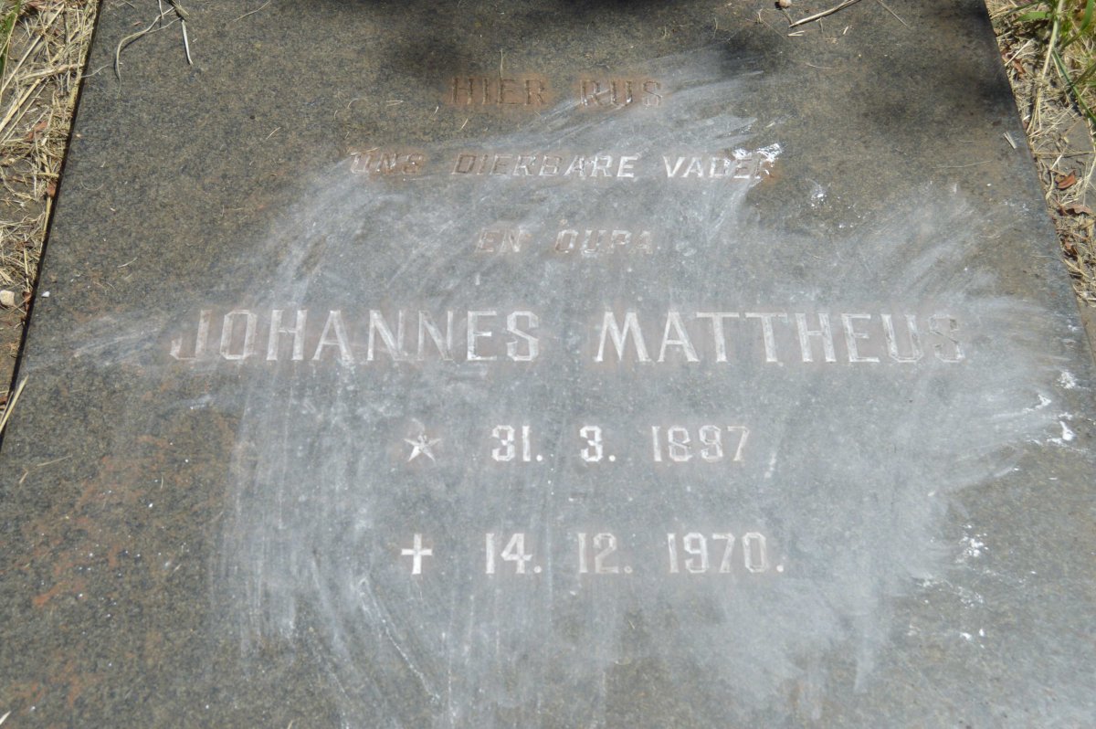 ? Johannes Mattheus 1897-1970