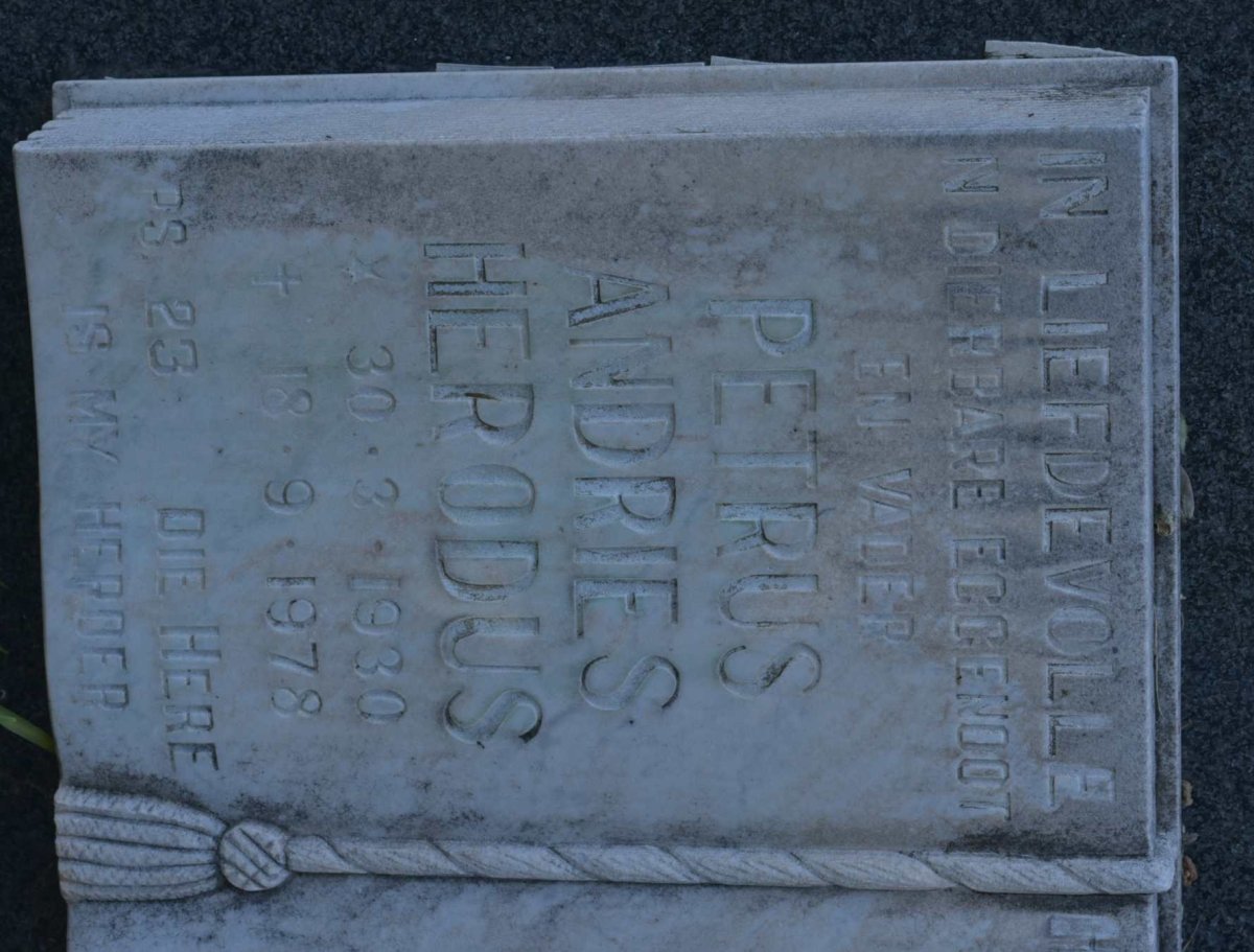 ? Petrus Andries Herodus 1930-1978