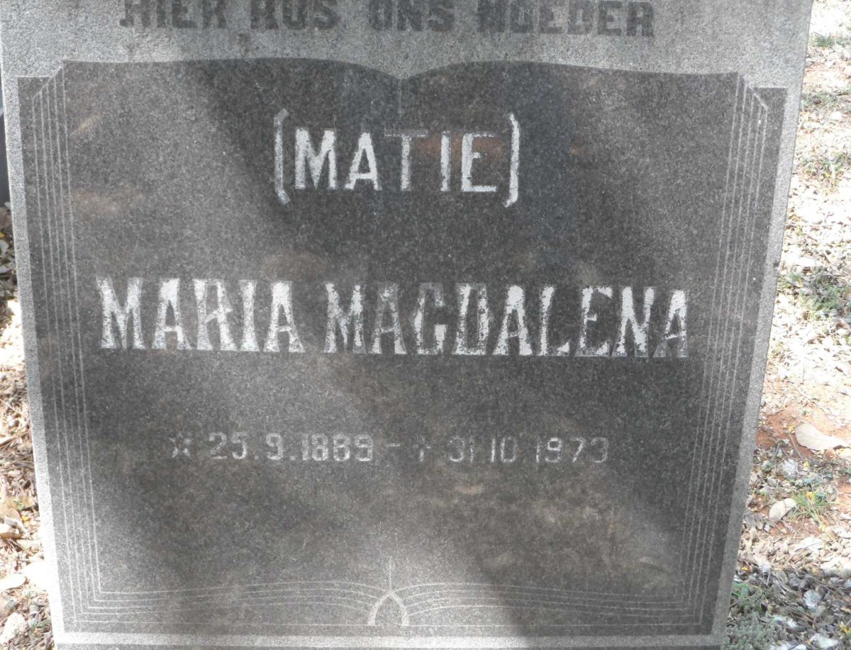 ? Maria Magdalena 1889-1973
