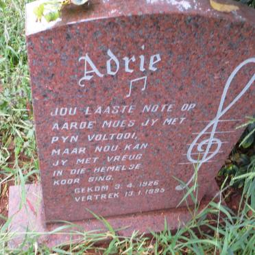 ? Adrie 1926-1995