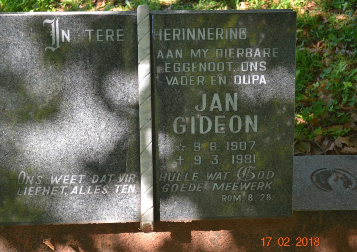 ? Jan Gideon 1907-1981