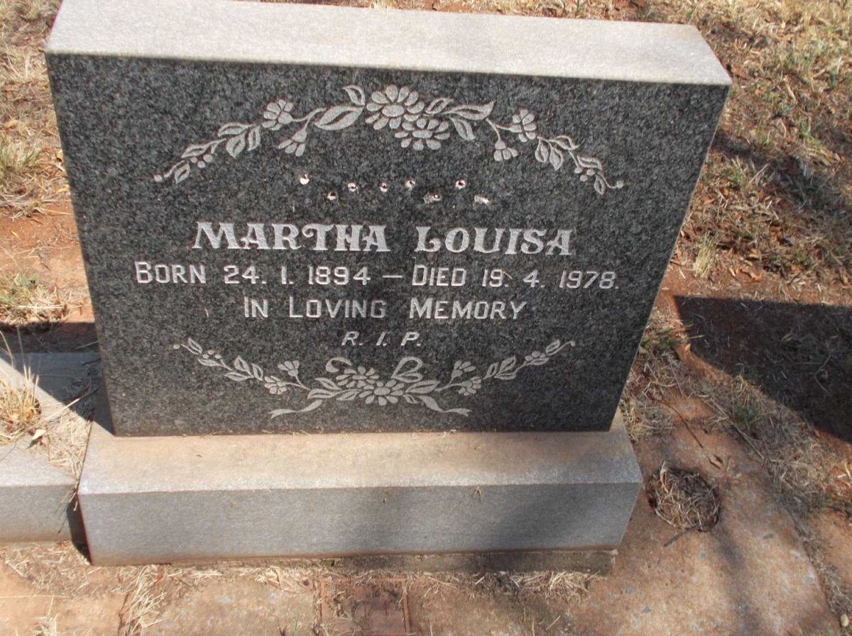 ? Martha Louisa 1894-1978
