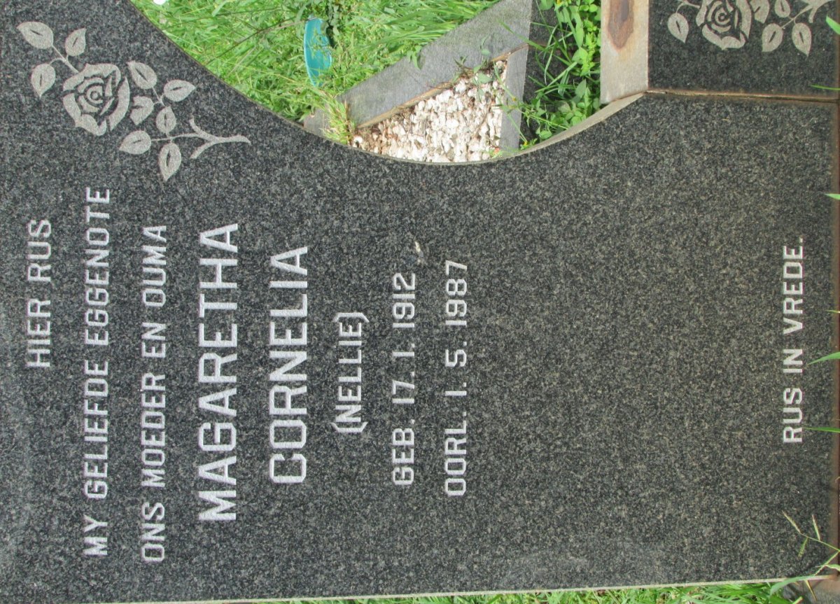 ? Magaretha Cornelia 1912-1987