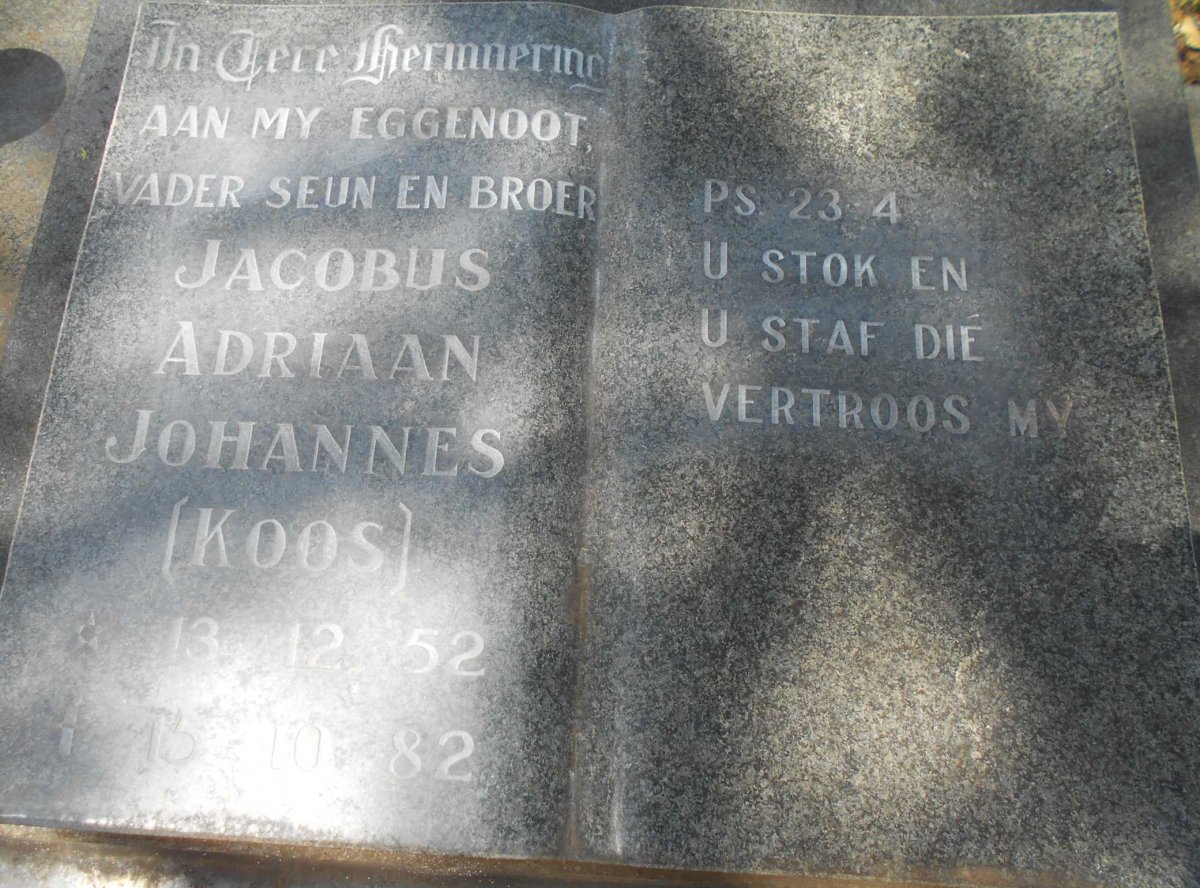 ? Jacobus Adriaan Johannes 1952-1982