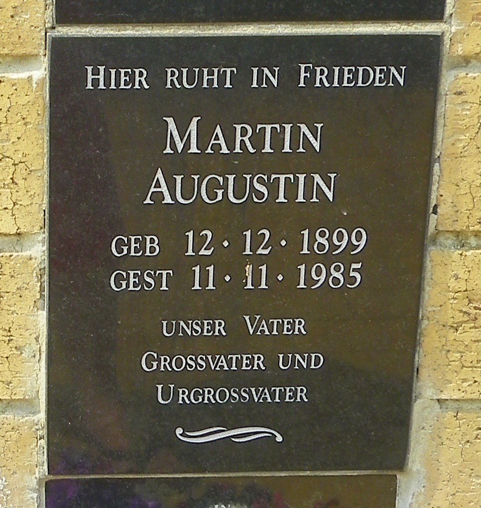 AUGUSTIN Martin 1899-1985