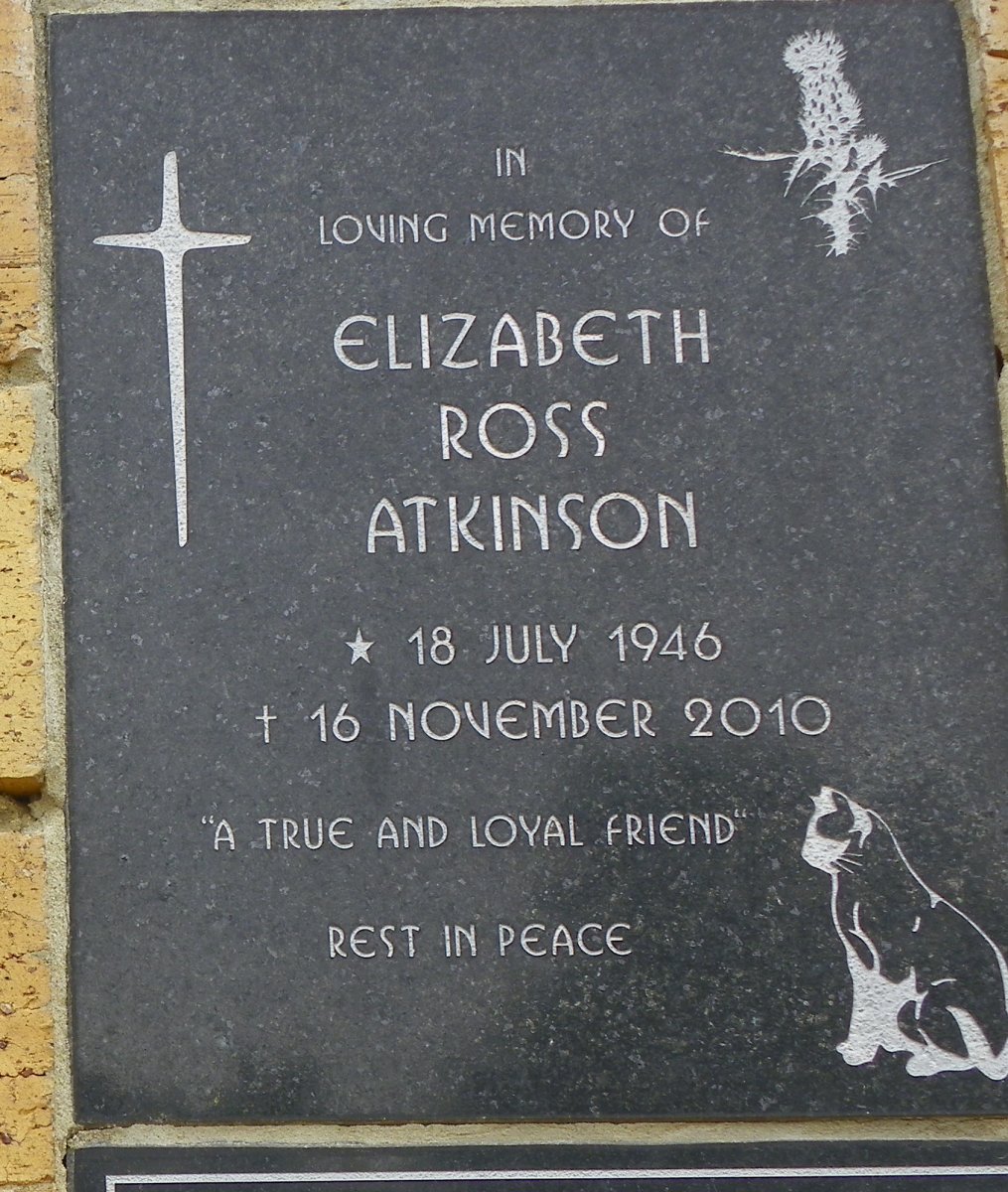 ATKINSON Elizabeth Ross 1946-2010