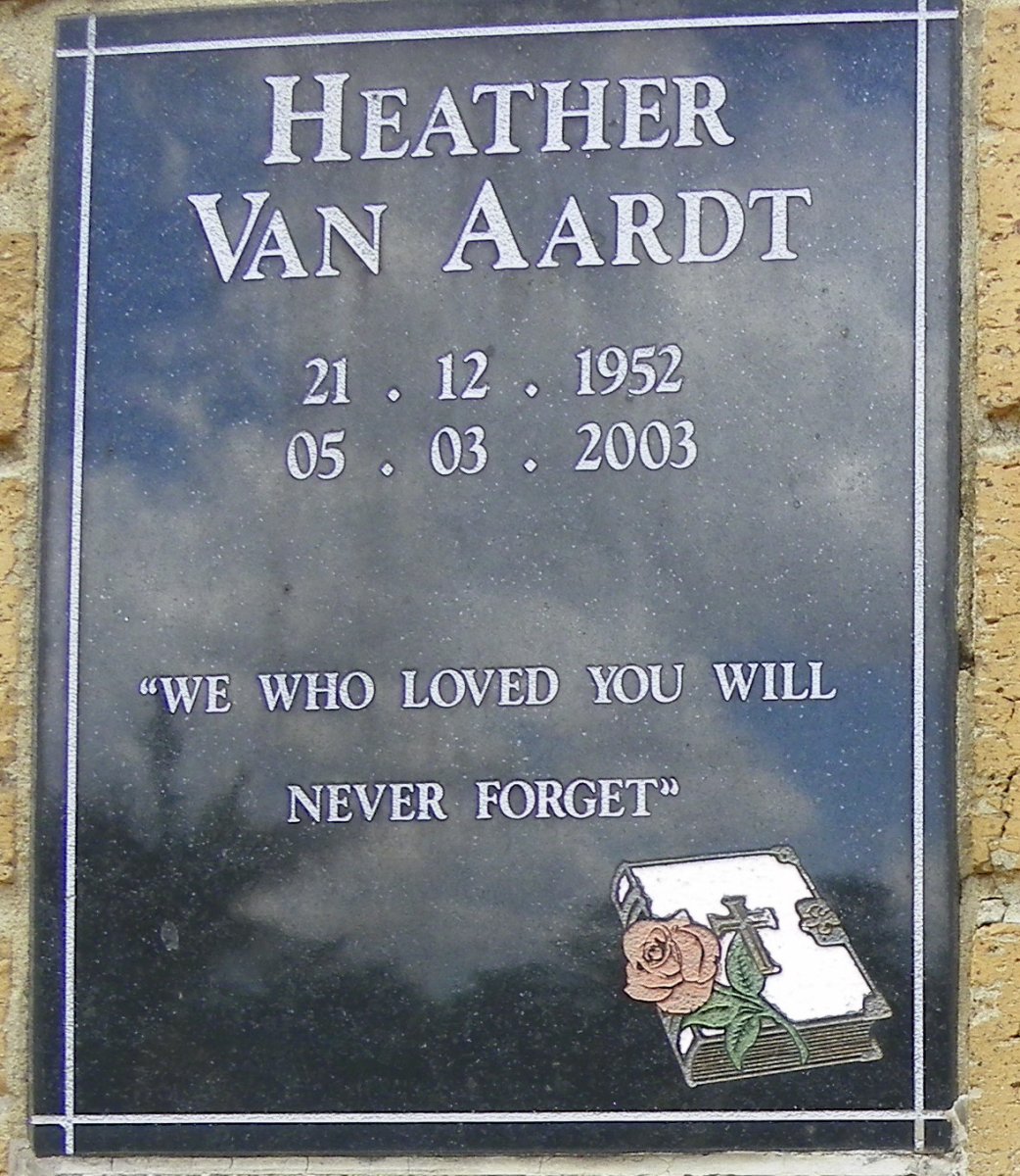 AARDT Heather, van 1952-2003