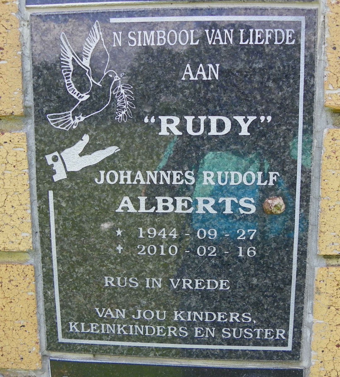 ALBERTS Johannes Rudolf 1944-2010