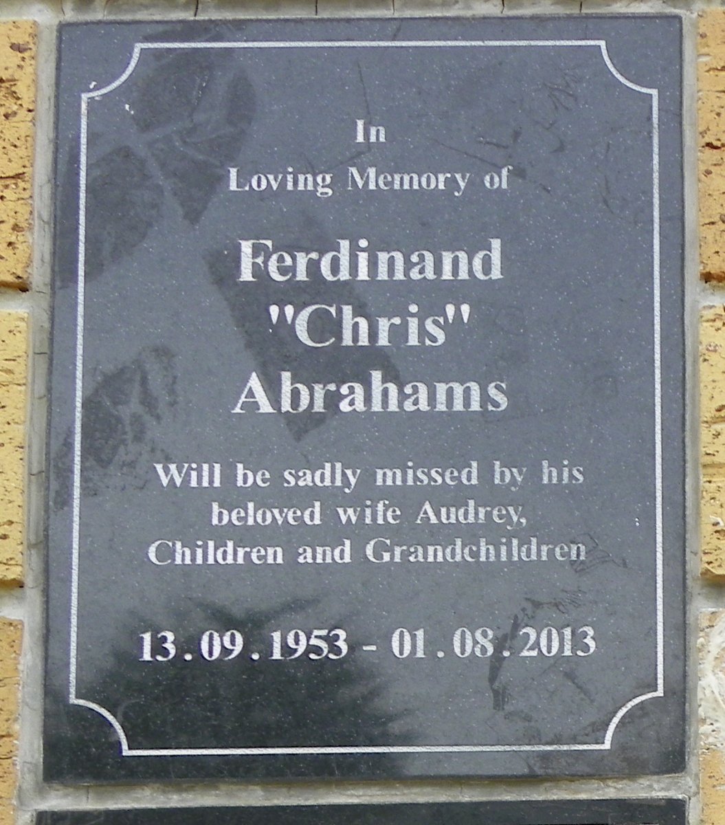 ABRAHAMS Ferdinand 1953-2013
