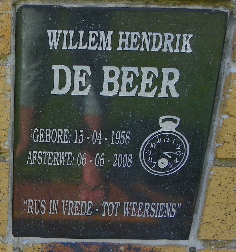BEER Willem Hendrik, de 1956-2008