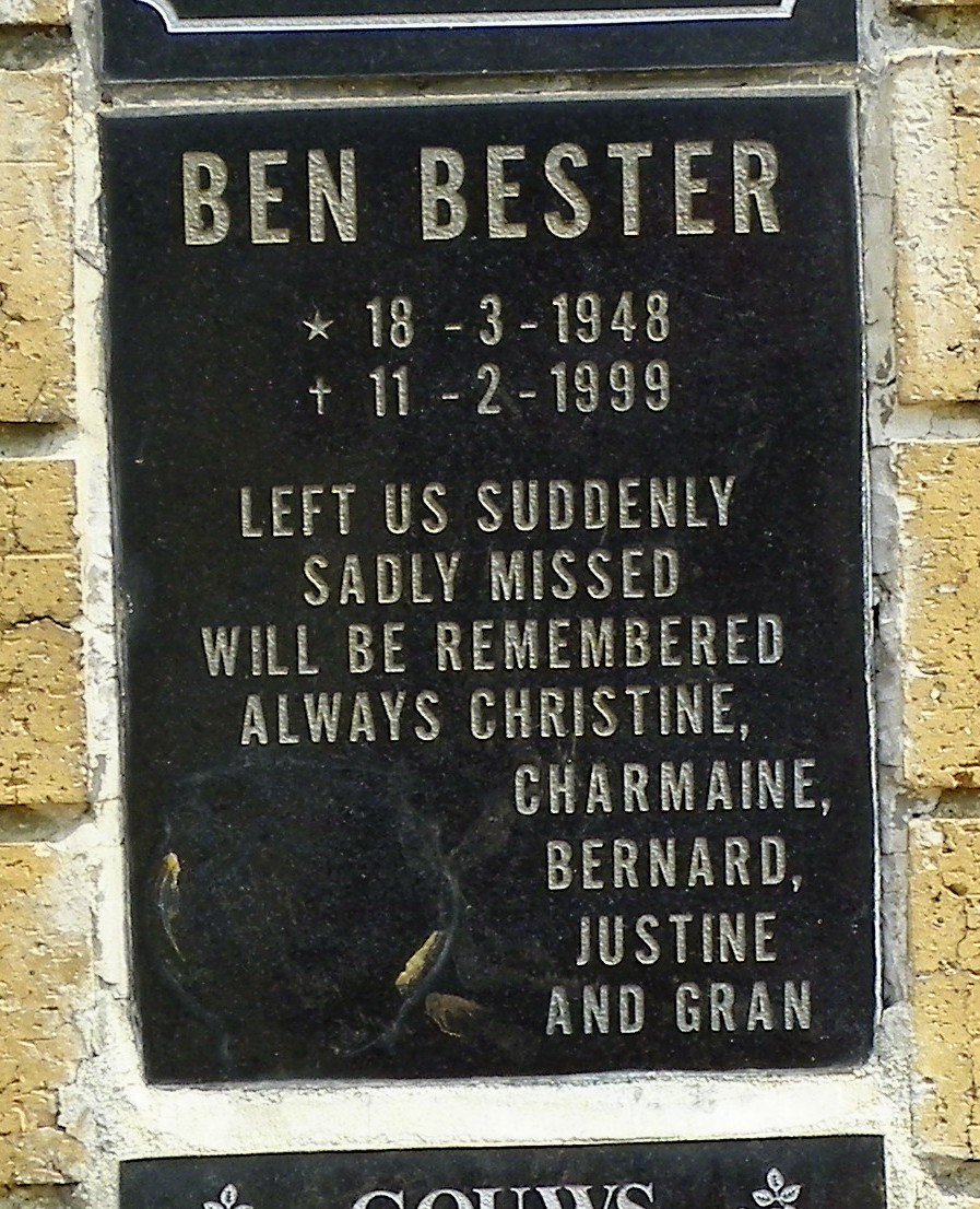 BESTER Ben 1948-1999